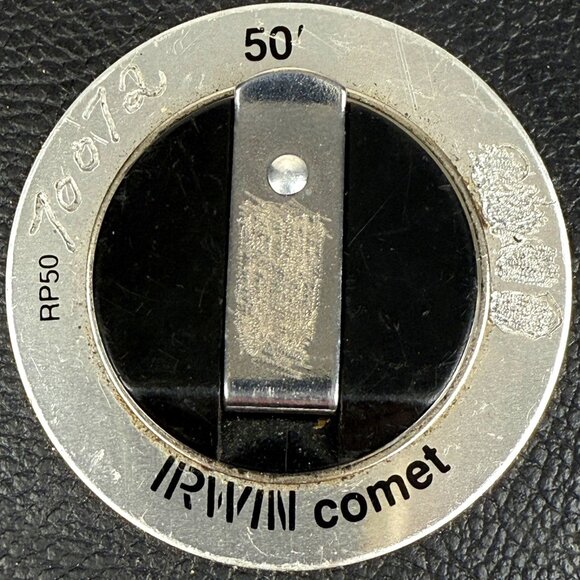 Irwin Vintage Comet RP50 50' Crank Up Measuring Tape Black Case - Picture 2 of 7